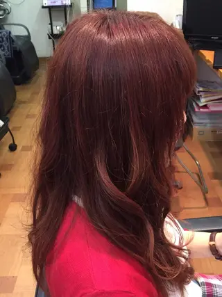 ミディアム セミロング ロング カラー YAP！HAIR トコツメアヤノのヘアスタイル
