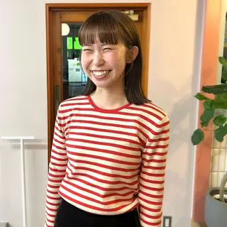 ミディアム カラー MUKU リカのヘアスタイル