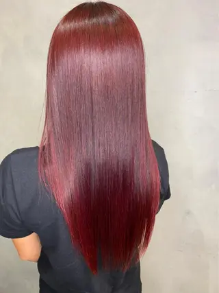 ロング カラー 小口 晃のヘアスタイル