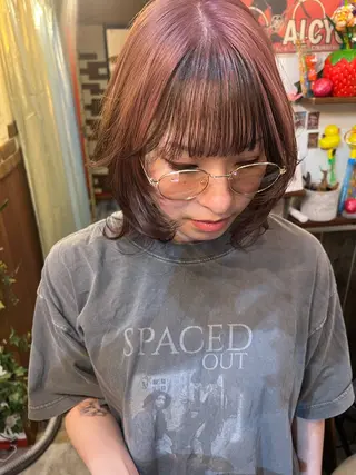 ミディアム カラー カラーパティシエ facce🌼ikoのヘアスタイル