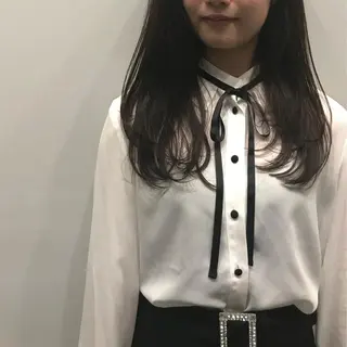 ロング 壁谷  加保理のヘアスタイル