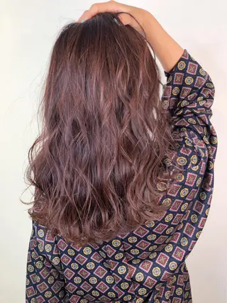 セミロング カラー _WHITE 高槻のヘアスタイル