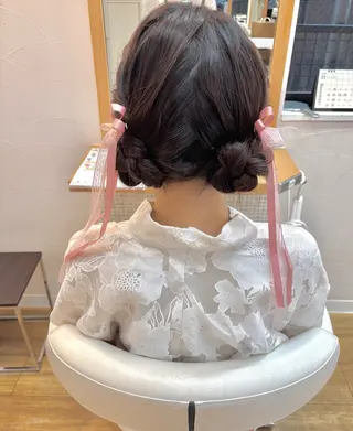 ロング ヘアアレンジ natsumi🍊 /ヘアセットのヘアスタイル