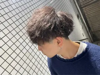ミディアム 稲田 海斗のヘアスタイル
