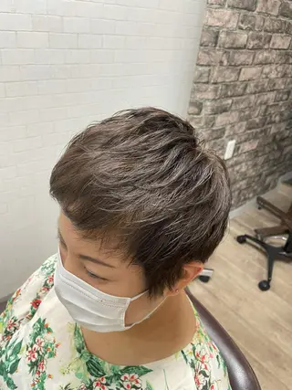 ショート カラー 佐々木 浩之のヘアスタイル