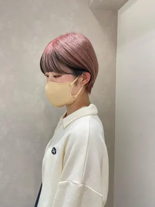 ショート カラー 早瀬裕之 パーマのヘアスタイル