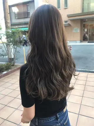 ロング カラー パーマ ヘアアレンジ メンズ キッズ マツエク・マツパ 田中 裕士のヘアスタイル