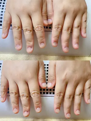 ロング カラー ネイル Q Free nailsのネイルデザイン