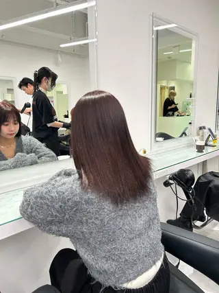 ミディアム カラー ブリーチ無し透明感 🕊AZUSAのヘアスタイル