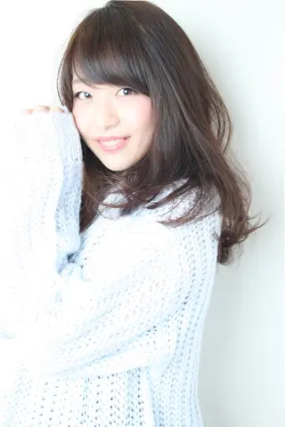 セミロング ロング パーマ 衣笠 雅俊のヘアスタイル
