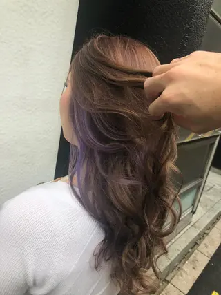 ロング カラー 100%髪質改善特化 TRUNSのヘアスタイル