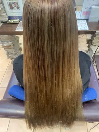 ロング カラー lee甲子園 momokaのヘアスタイル