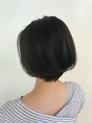 ショート パーマ 髪質改善　ボブ 外ハネボブ　白間　光のヘアスタイル