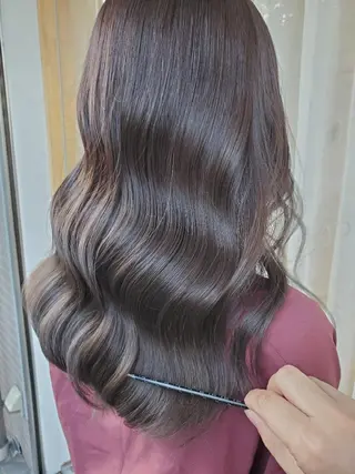 セミロング belta 姫路山吹 カラーモデル募集のヘアスタイル