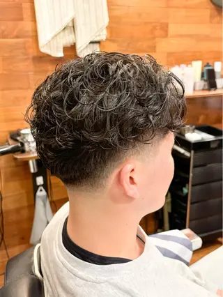 ショート パーマ メンズ 三宮メンズカット ヨシイッキのヘアスタイル