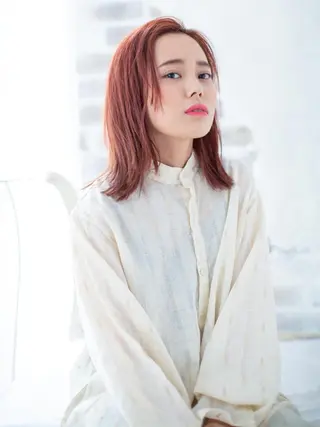 ミディアム カラー ヘアアレンジ 北九州美容室 🕊️わかな✂︎のヘアスタイル