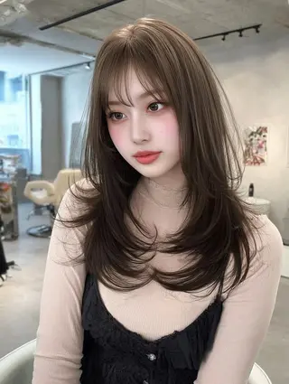 ロング 藤村 雄大のヘアスタイル
