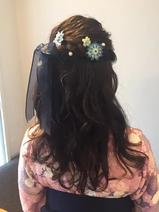 ロング ヘアアレンジ レイヤーカット✂️ 横浜No1♡下鳥翔子のヘアスタイル