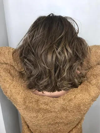 ミディアム カラー BROCANTE立川 karasawa.nのヘアスタイル