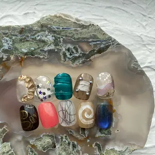 ネイル SAKI👒 パラジェルのネイルデザイン