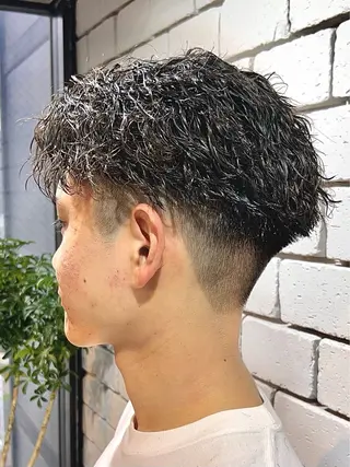ショート パーマ メンズ メンズパーマ職人 加藤 弘貴のヘアスタイル