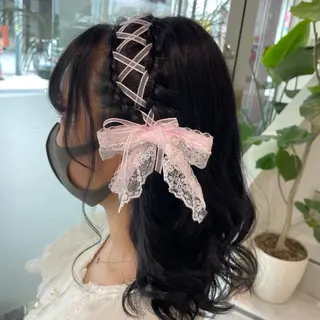 ミディアム ヘアアレンジ これた🧸ヘアメ職人 ♡髪質改善♡カラーのヘアスタイル