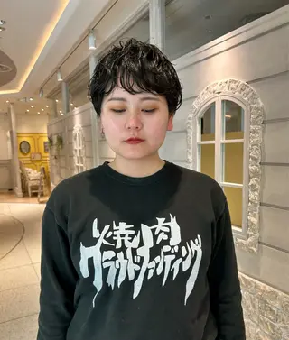 ショート パーマ 末武 佑太のヘアスタイル