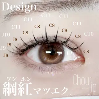 マツエク・マツパ Chou2jip 古賀繪里加のマツエク・マツパデザイン