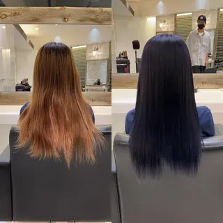 ロング 十条/カラー 「yuya」のヘアスタイル