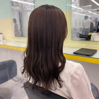 セミロング カラー ヘアアレンジ mai🍑暖色カラー /レイヤー💖のヘアスタイル