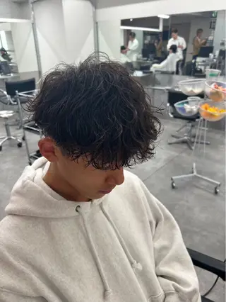 ショート パーマ メンズ お悩み解消✨/ メンズパーマ✨/直樹のヘアスタイル