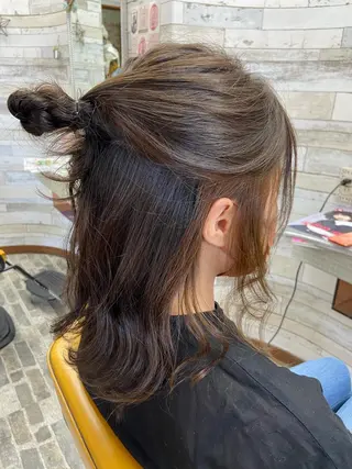 ミディアム カラー 大坪 拓斗のヘアスタイル