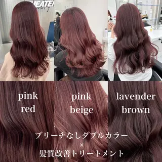 ミディアム 艶カラー美髪縮毛矯正 /髪質改善✨️ユウキのヘアスタイル