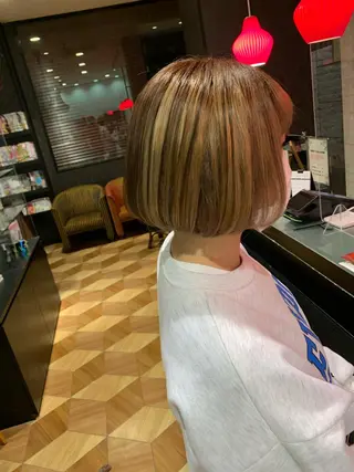 ショート 髪質改善/ブリーチ メンズパーマ遠藤勇輝のヘアスタイル