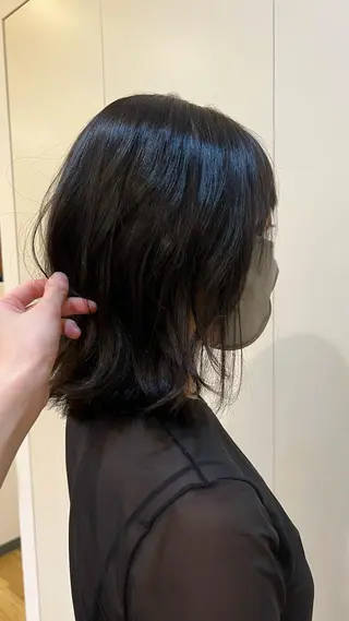 ミディアム rino🤍 恵比寿レイヤーカットのヘアスタイル