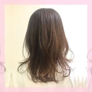 ミディアム カラー 🍒前川 🍒のヘアスタイル