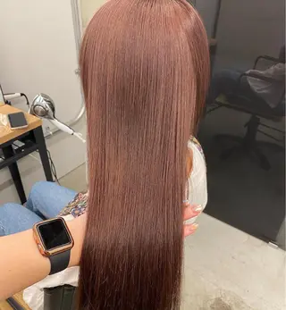セミロング ナガイ アヤのヘアスタイル