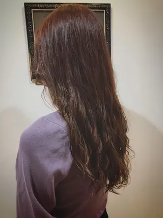 ロング パーマ ayumi ／透明感カラーのヘアスタイル