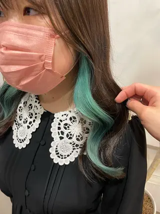 セミロング カラー 【店長】インナー指名 No.1戸塚優思のヘアスタイル