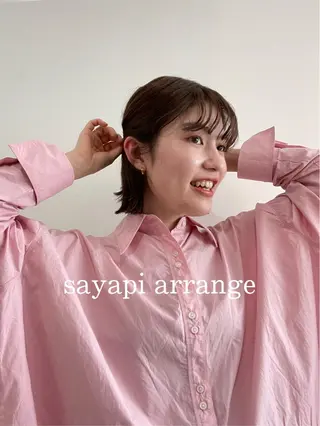 ミディアム 🤍似合わせパーマ 奥田沙耶🫧のヘアスタイル