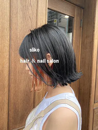 ショート カラー ヘアアレンジ 🫧一気にあか抜け 🫧mayuのヘアスタイル