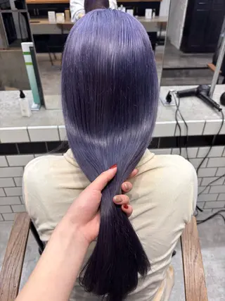 カラー ちはな‎🤍 ヘアセット／縮毛矯正のヘアスタイル