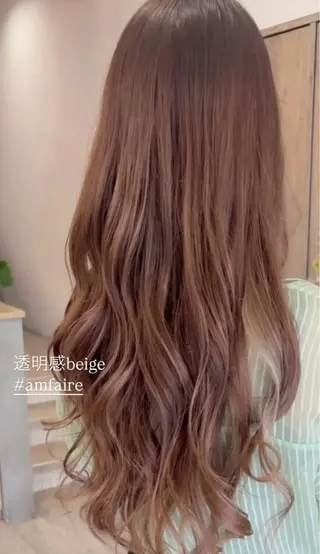 ロング カラー shimizu .のヘアスタイル