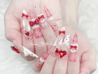 ネイル MoMoA Nail ネイル長さ出し専門店のネイルデザイン