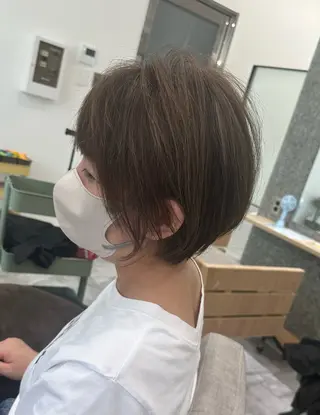 ショート カラー 近鉄奈良ショートヘア 清水力也のヘアスタイル