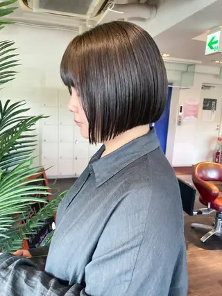 ミディアム カラー 似合わせヘア🤍 面田法子のヘアスタイル