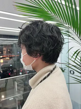 ショート パーマ カット/パーマ たるみことりのヘアスタイル