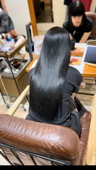 ロング カラー 韓国風・ブリーチなし ・あり後藤　一斗店長のヘアスタイル