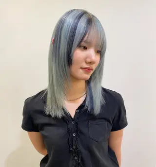 ミディアム カラー マツモト カラー/ショートボブのヘアスタイル