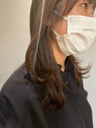 ロング かわい りほのヘアスタイル
